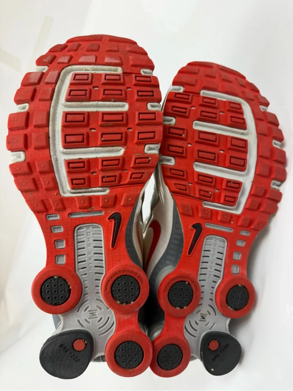Nike Shox Turbo 10 Women's 7.5 Silver Red‎ Y2K Running Shoes